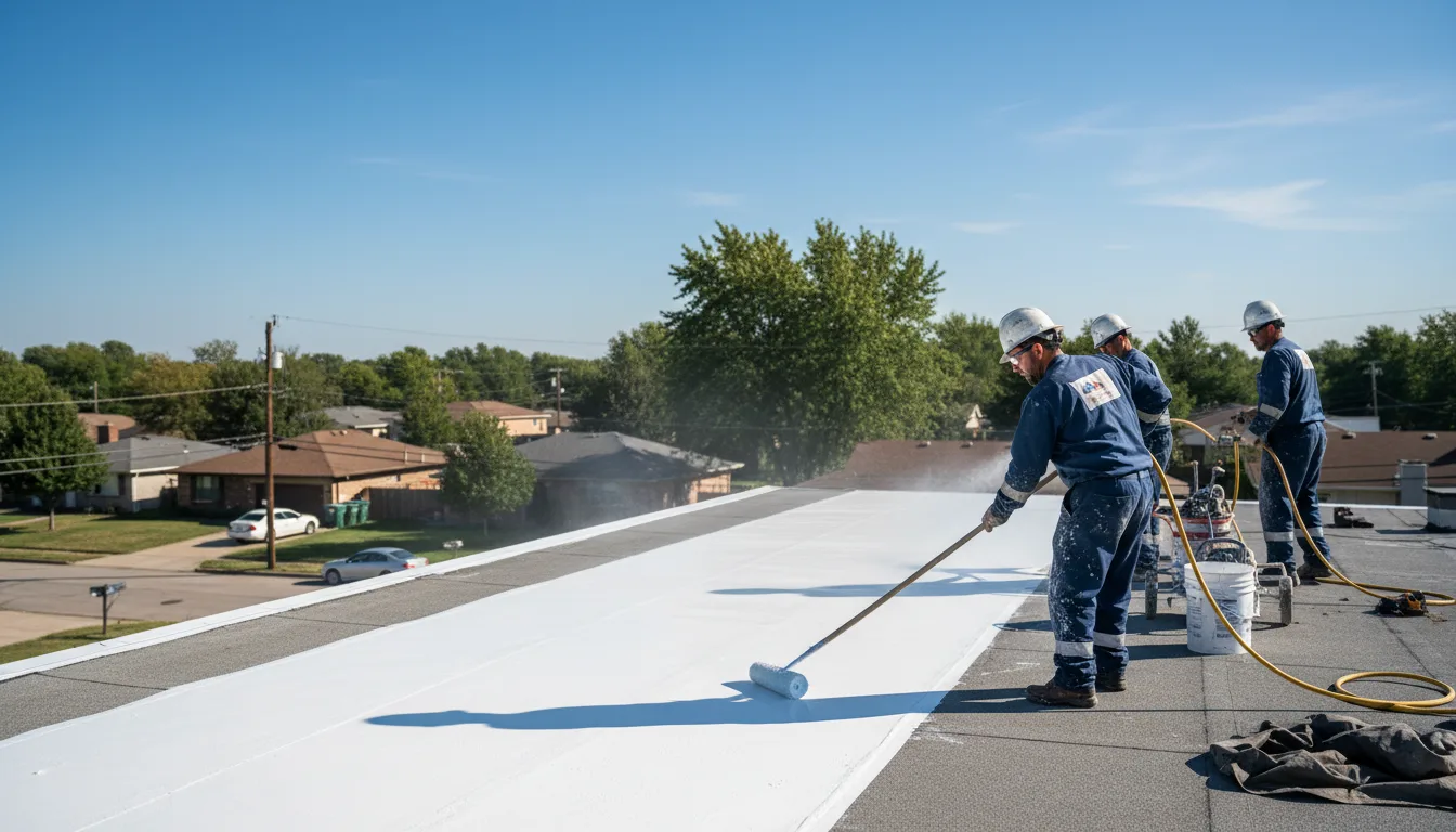 Commercial roof coating in Derby, KS near me